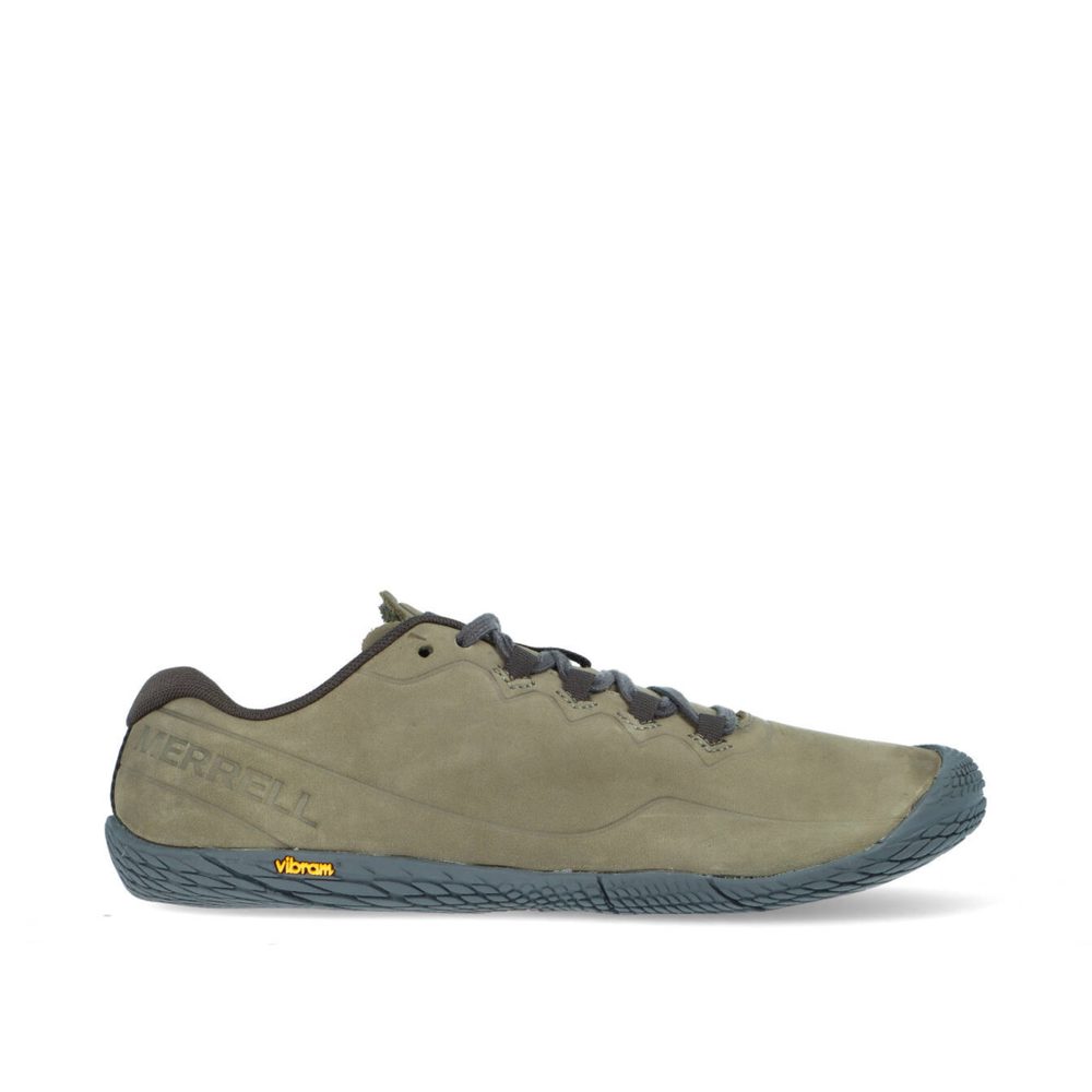 MERRELL VAPOR GLOVE 3 LUNA LTR M Olive | Pánské barefoot tenisky - 41.5