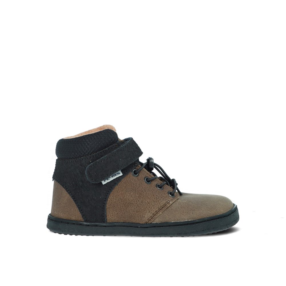 PEGRES CELOROČNÍ BF 56L Zelené Dětské celoroční barefoot boty