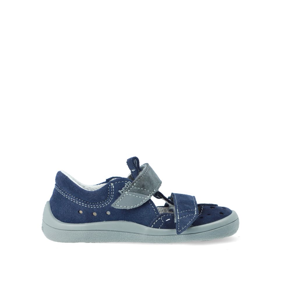 BEDA SANDÁLY BF 0001/SD/W LUCAS Blue Dětské barefoot sandály