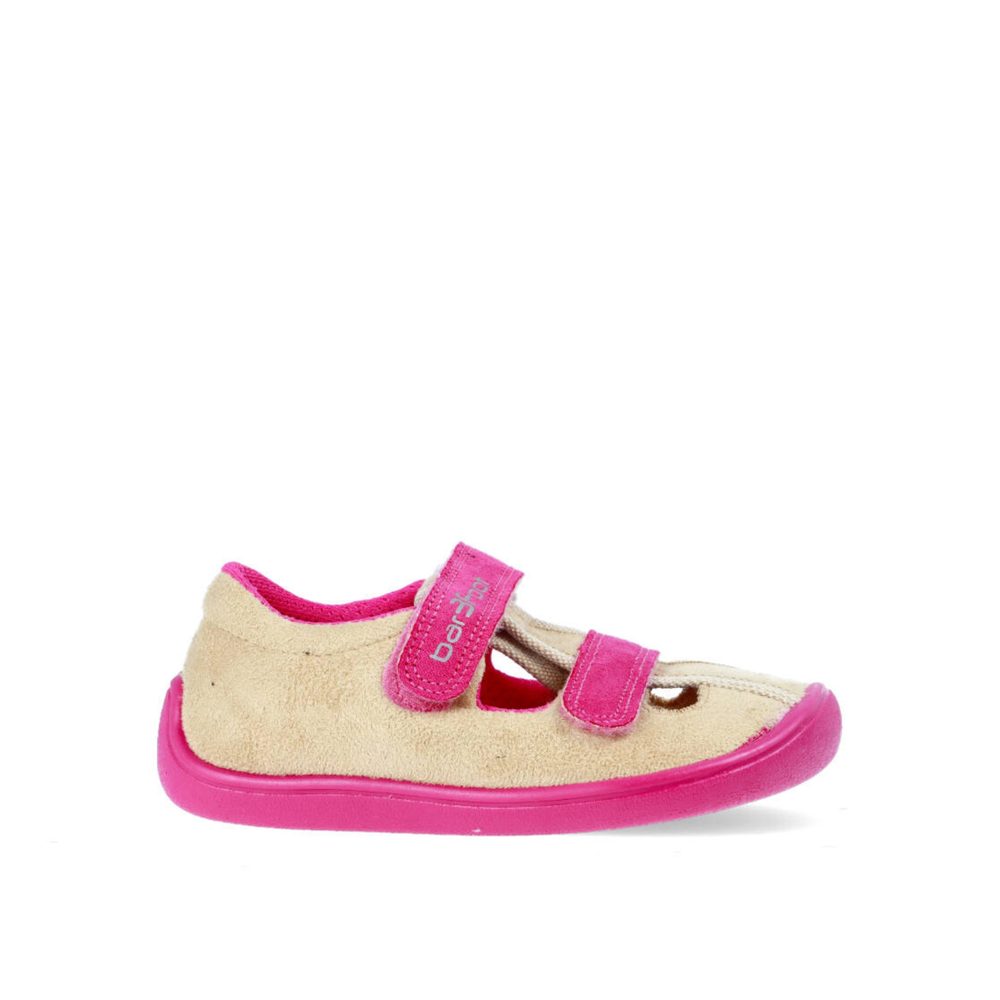 3F BAR3FOOT SANDÁLY 3BE25/1 Beige Dětské barefoot sandály