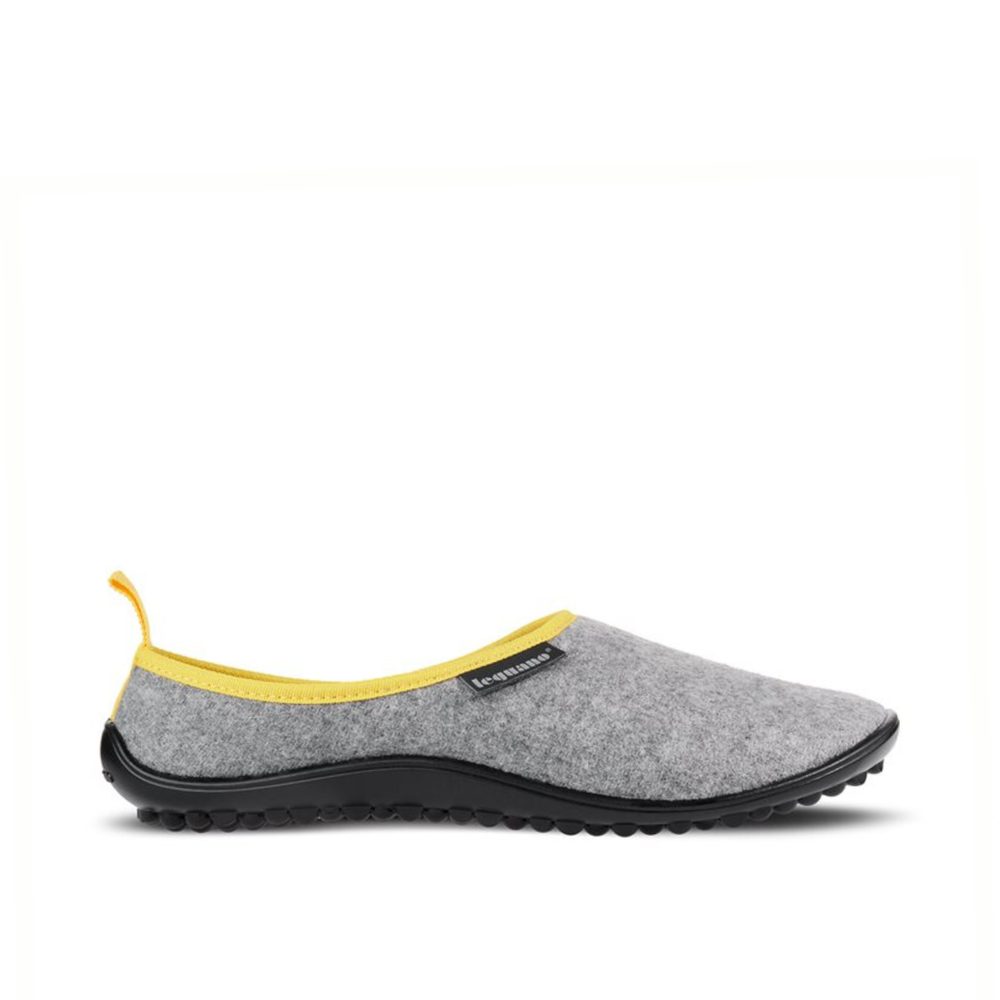 Levně LEGUANO ACASA Grey | Domácí barefoot boty - 40