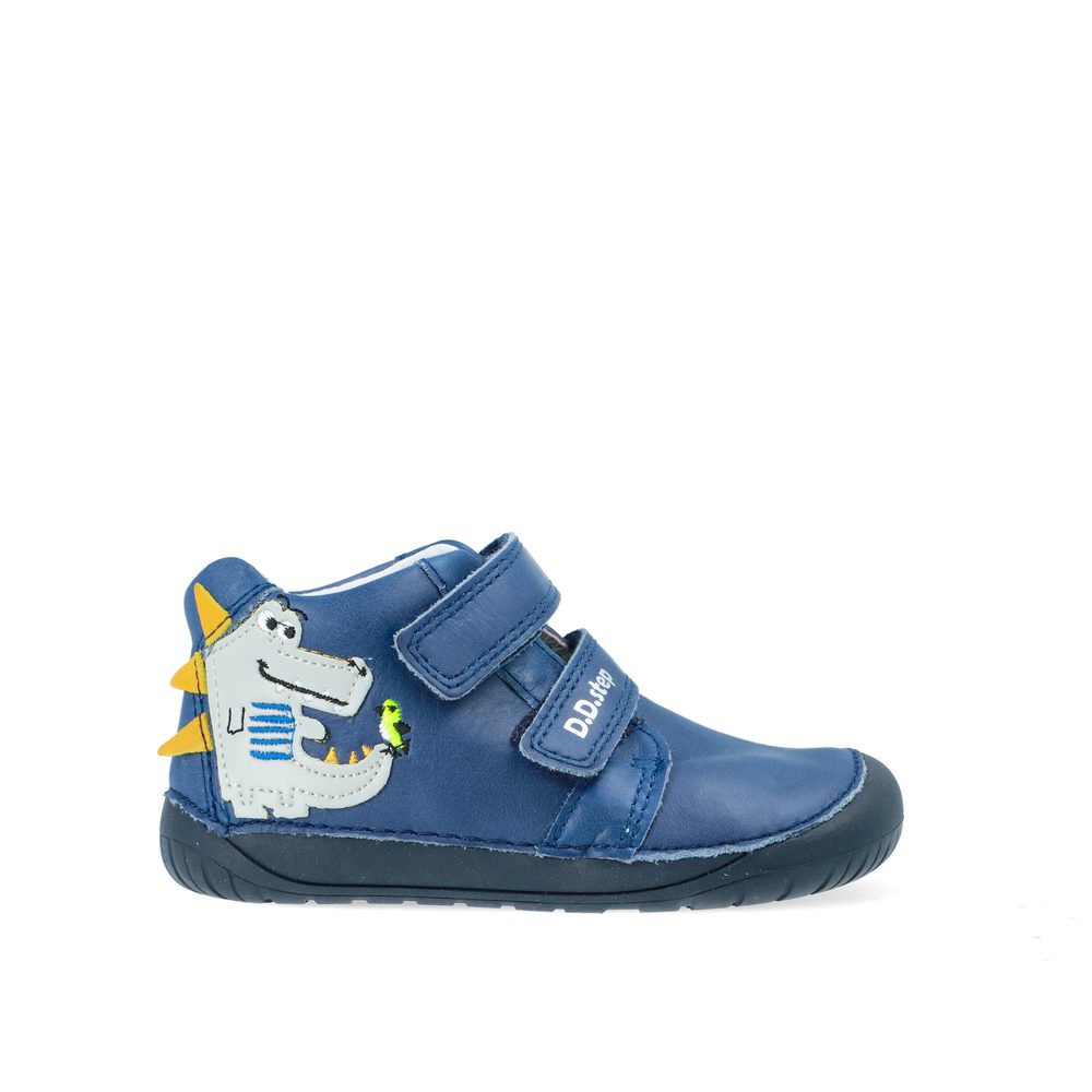 D.D.STEP S070 316 CELOROČNÍ TENISKY Modré Dětské barefoot tenisky