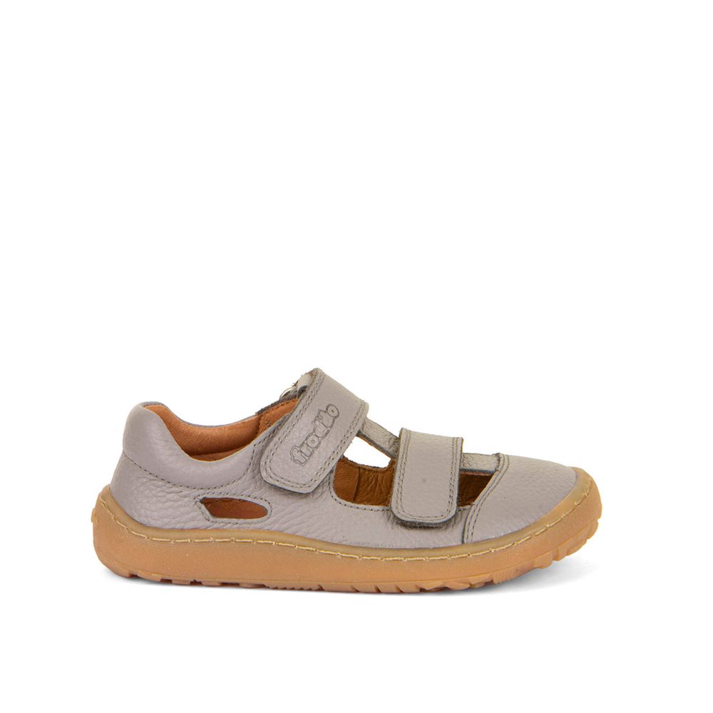 FRODDO SANDAL VELCRO II Light Grey Dětské barefoot sandály