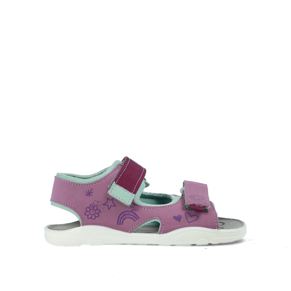 RICOSTA DAISY Purple Dětské barefoot sandály