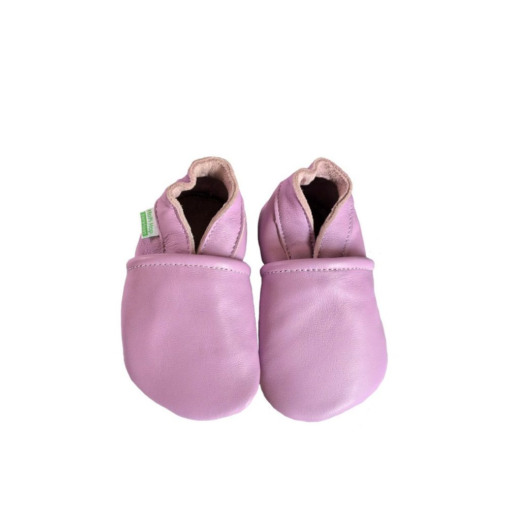 HOPI HOP BAREFOOT KOŽENÉ CAPÁČKY Lila Dětské barefoot capáčky