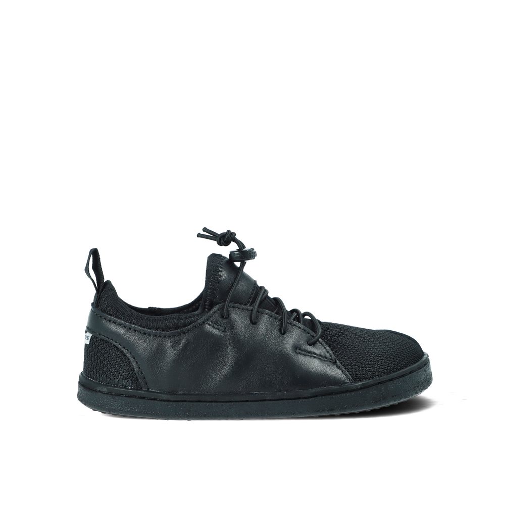 PEGRES TENISKY JUNIOR BF53 0.1 Black Dětské barefoot tenisky
