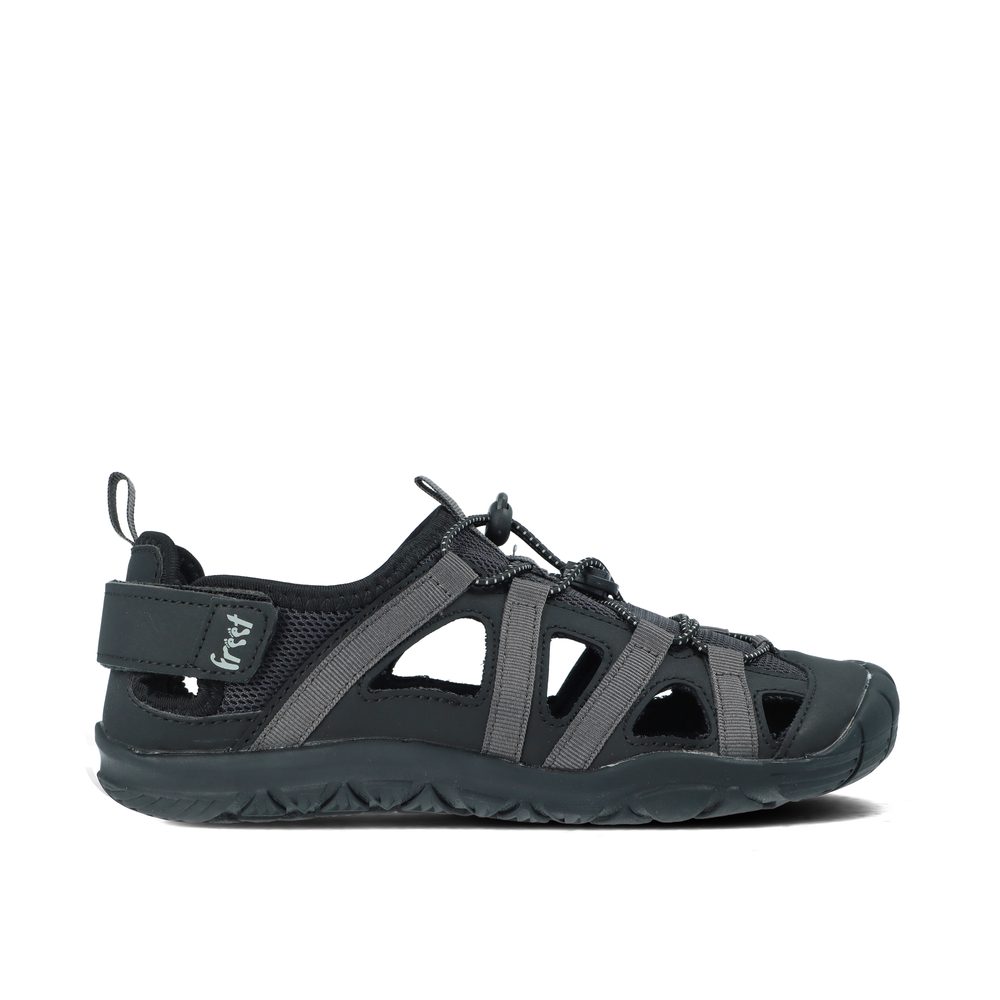 FREET ZENNOR Black Grey Barefoot sportovní sandály