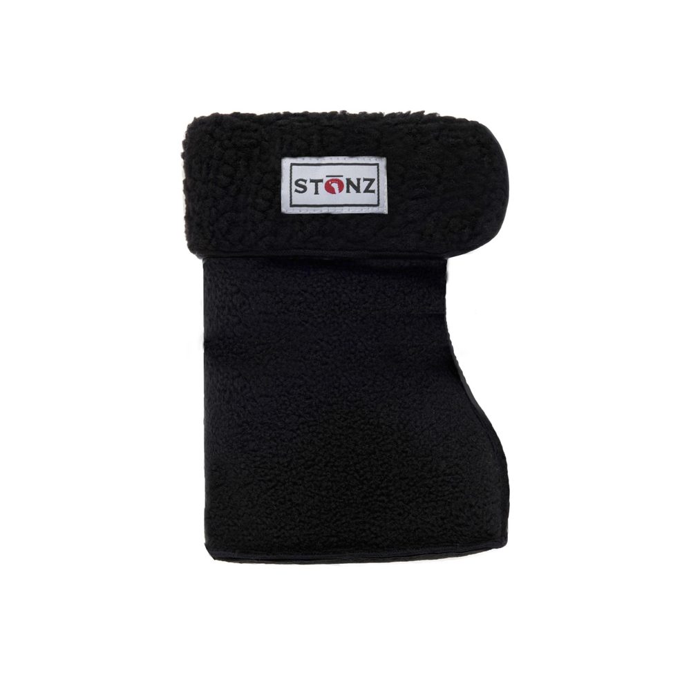 STONZ ZATEPLOVÁCÍ NÁVLEKY Černé Dětské první zateplené barefoot botičky 16–17