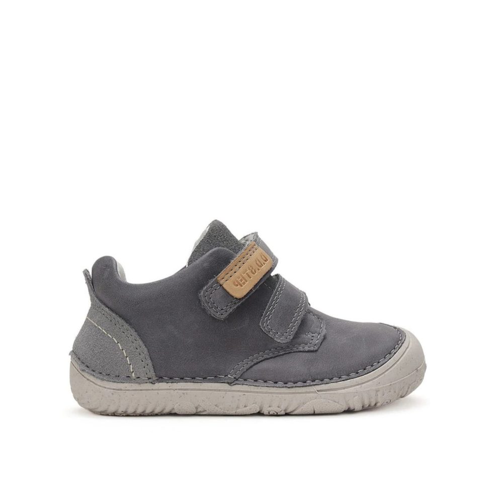 D.D.STEP S073 51761 CELOROČNÍ TENISKY Dark Grey Dětské barefoot tenisky