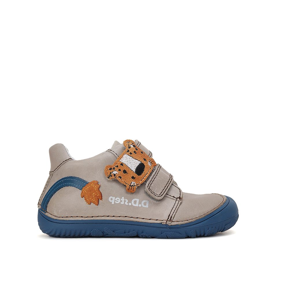 D.D.STEP S073 41369A CELOROČNÍ TENISKY Grey Dětské barefoot tenisky