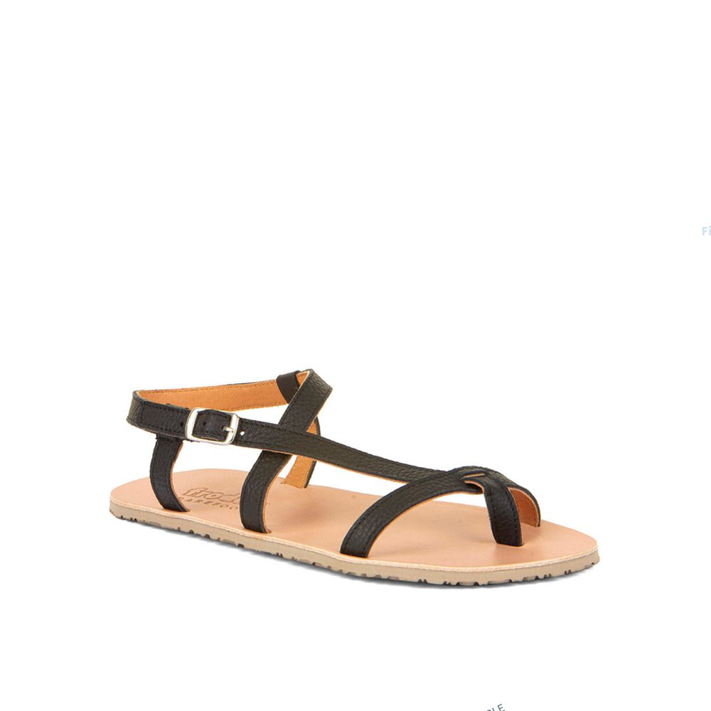 FRODDO SANDAL FLEXY W Black Barefoot sandály