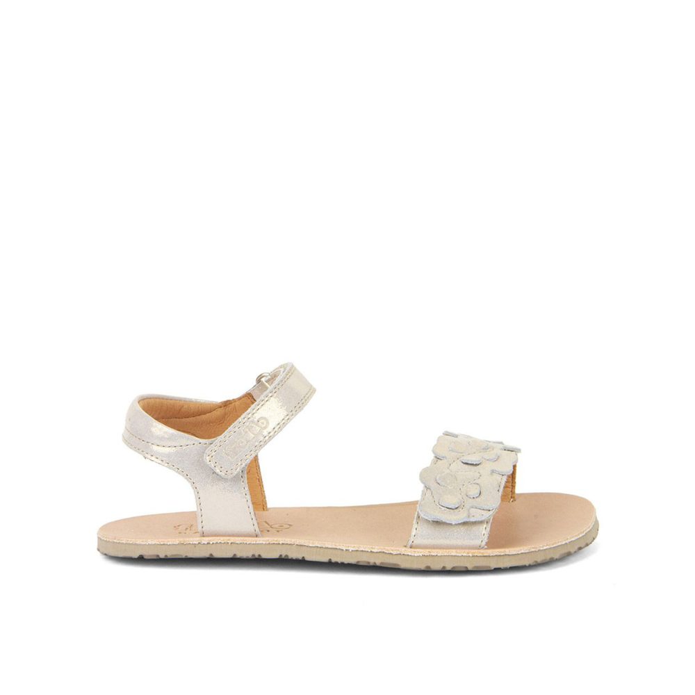 FRODDO SANDAL FLEXY FLOWER Gold Shine Barefoot sandály