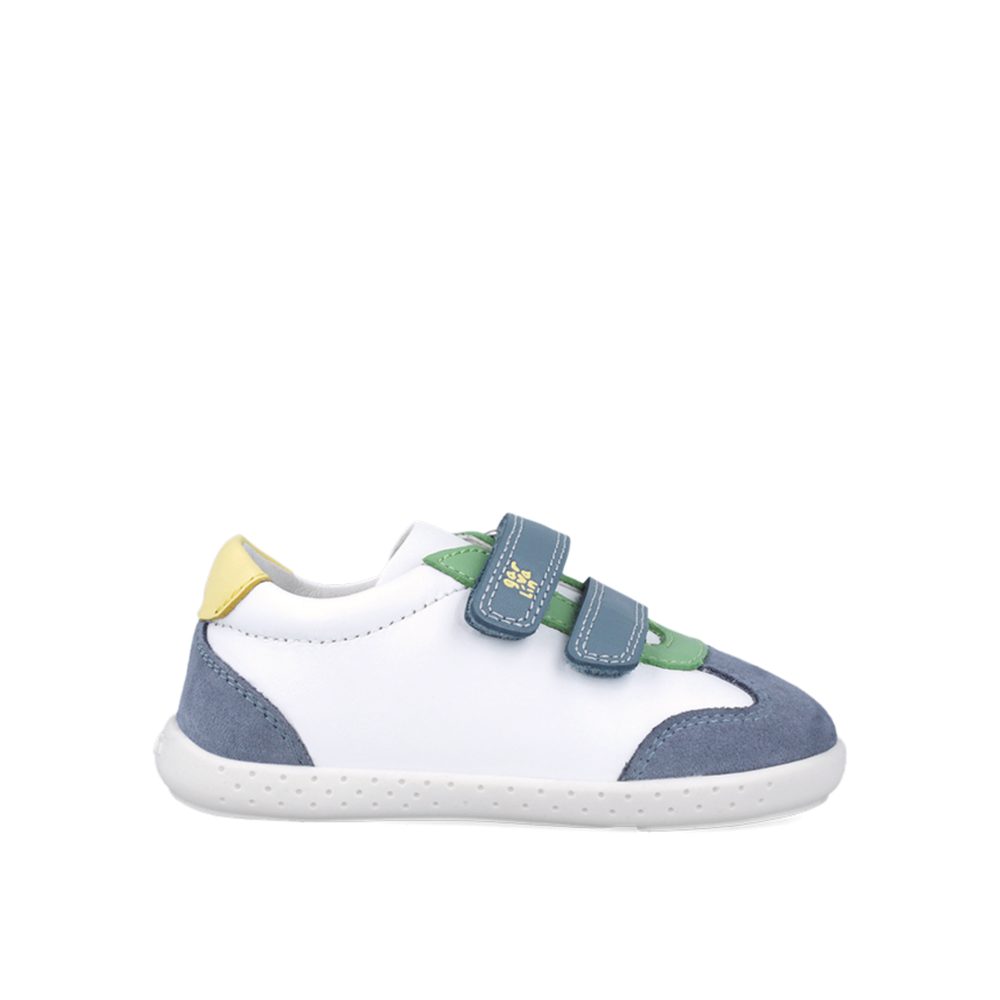 GARVALÍN TENISKY CASUAL White/Indigo Dětské barefoot tenisky