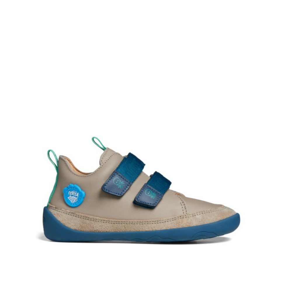 AFFENZAHN SNEAKER LEATHER BUDDY OCTOPUS Beige | Dětské barefoot tenisky - 32