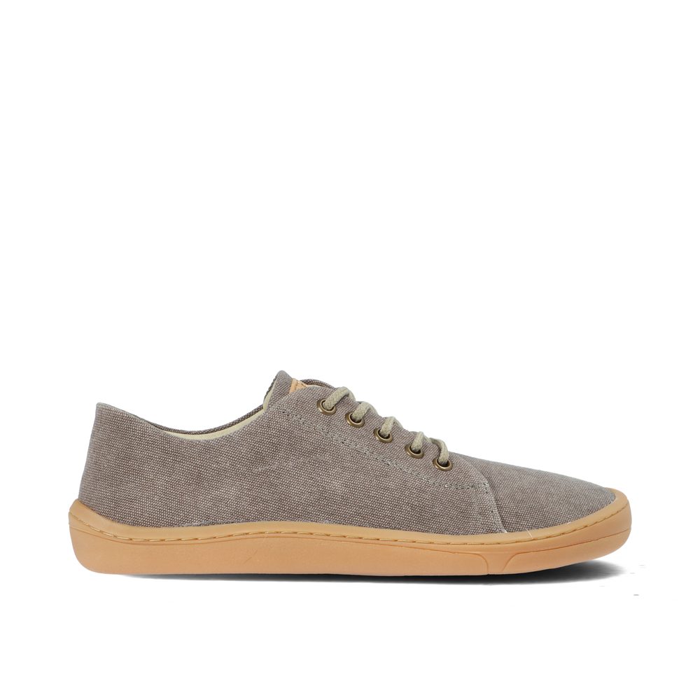 FRODDO SNEAKER VEGAN LACES II Grey Barefoot tenisky