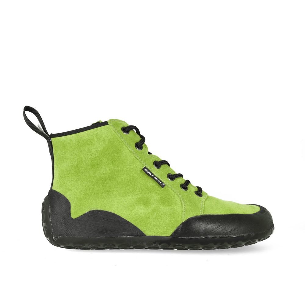 SALTIC OUTDOOR HIGH Green Outdoorové barefoot boty