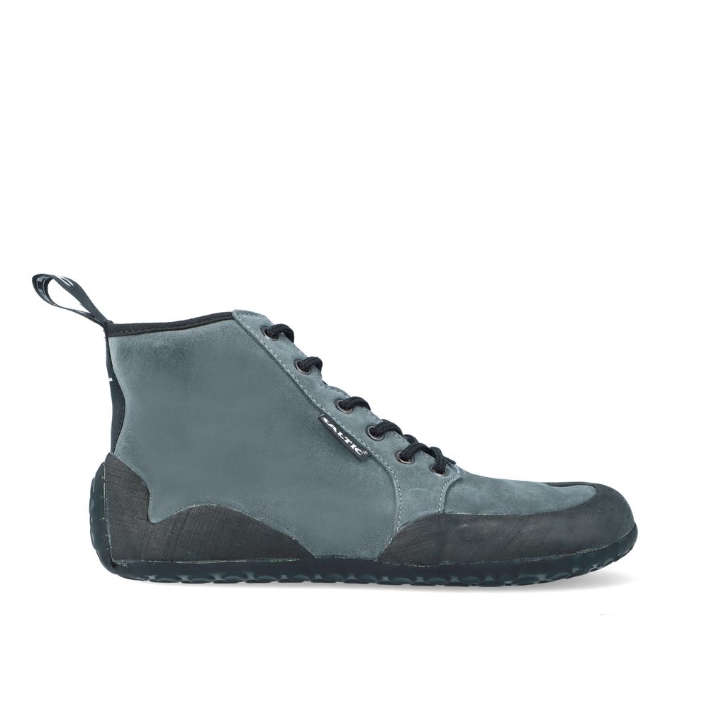 SALTIC OUTDOOR HIGH Grey Outdoorové barefoot boty