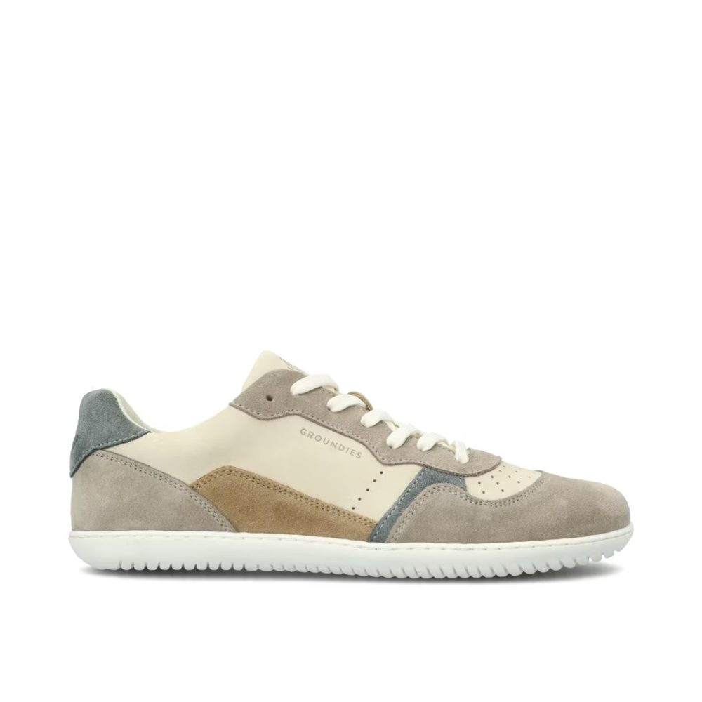 GROUNDIES NOVA GO1 WOMEN Beige Sage Green Dámské barefoot tenisky
