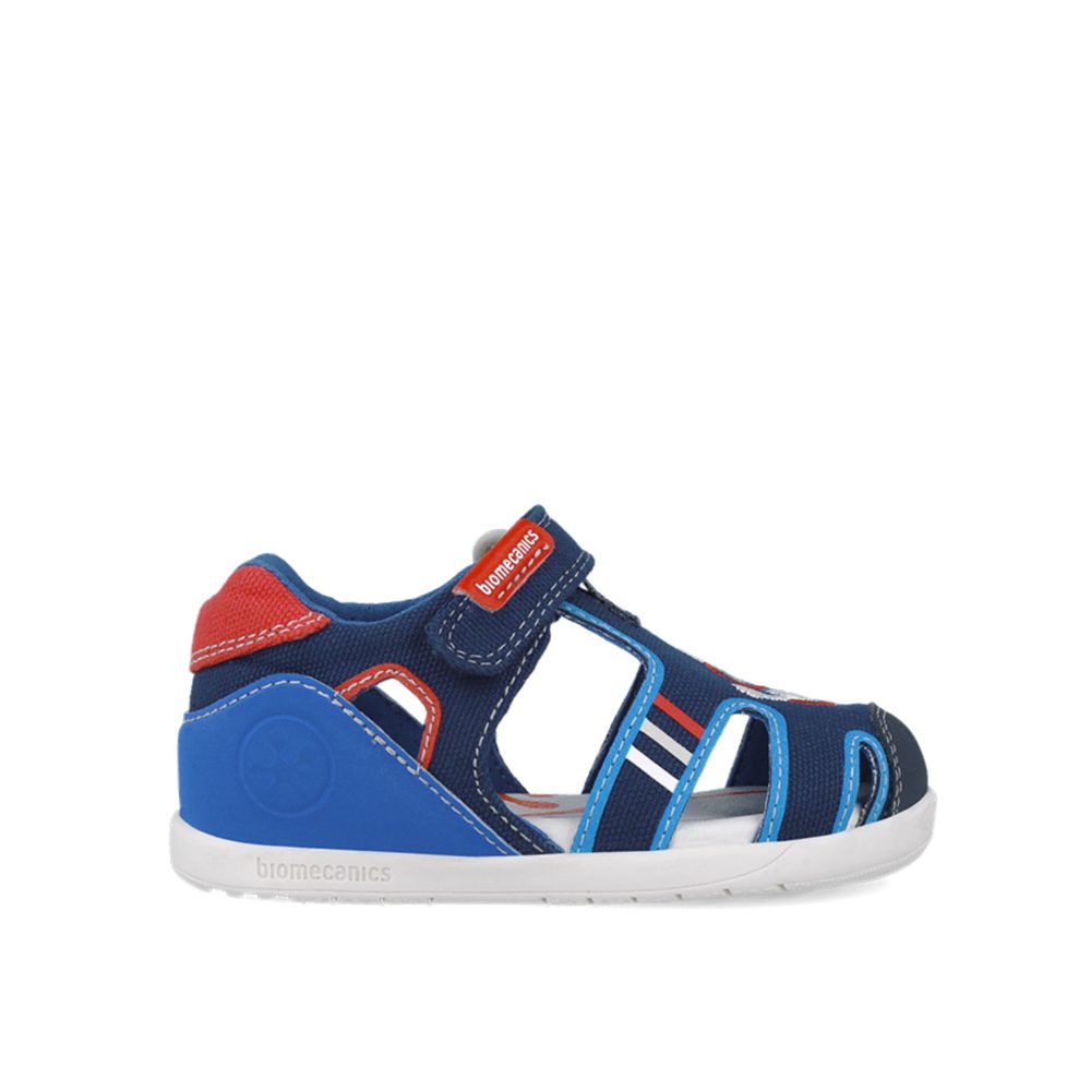 BIOMECANICS SANDÁLY WIDER CANVAS Navy | Dětské barefoot sandály - 25