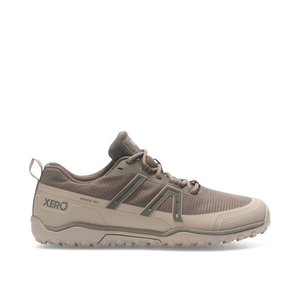 Xero Shoes SCRAMBLER TRAIL LOW WP Morel / Pure Cashmere M Pánské outdoorové barefoot boty