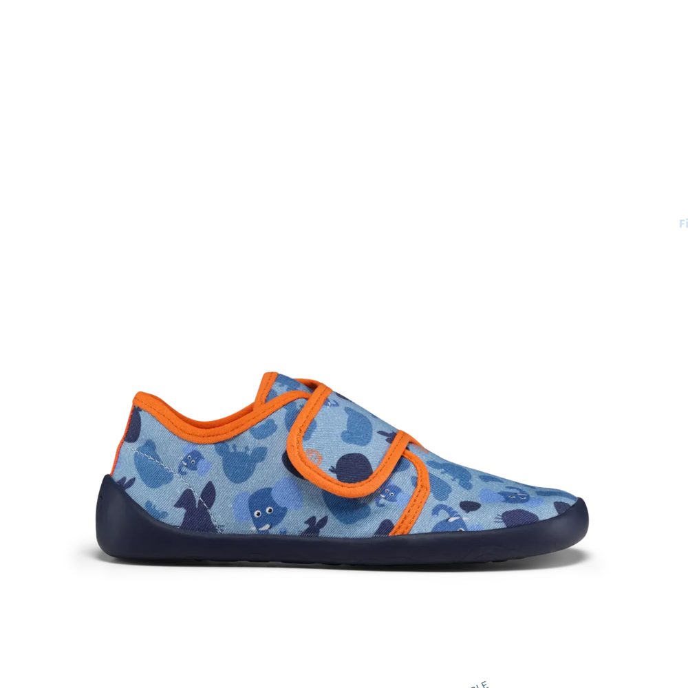Affenzahn SLIPPER COTTON MOVE ELEPHANT Dětské barefoot přezůvky