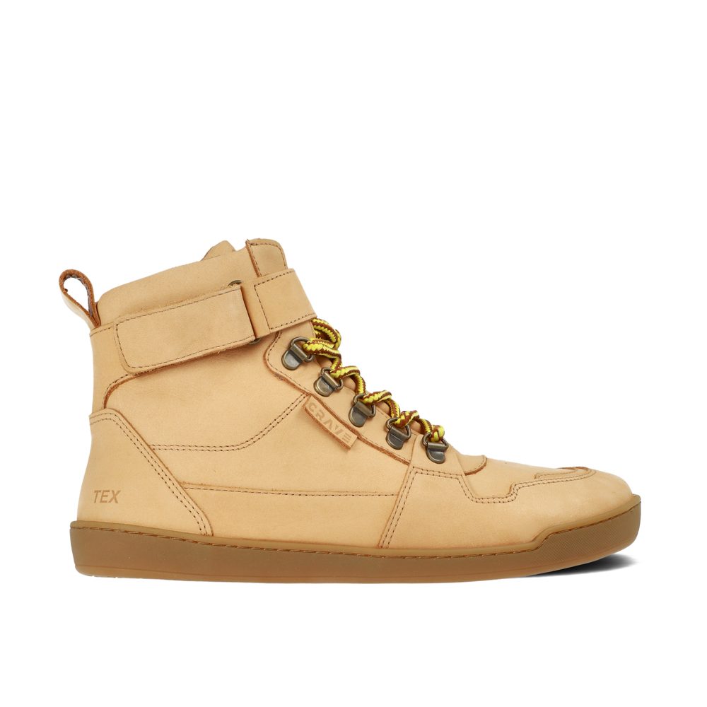 CRAVE GLASGOW 2.0 Cognac Kotníkové barefoot boty