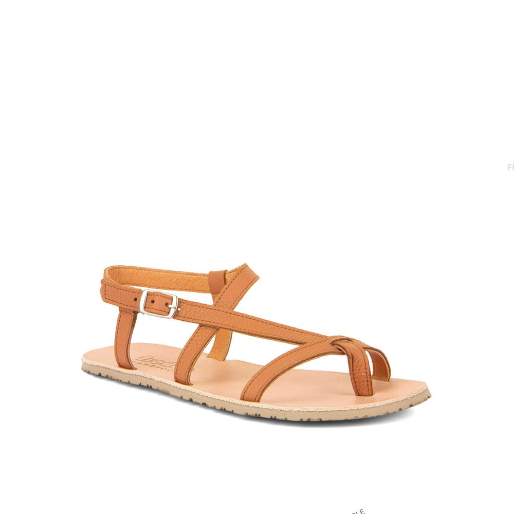 FRODDO SANDAL FLEXY W Cognac Barefoot sandály