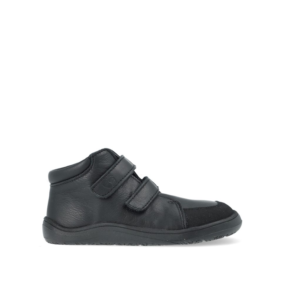 BABY BARE FEBO FALL Black Asfaltico Dětské celoroční barefoot boty