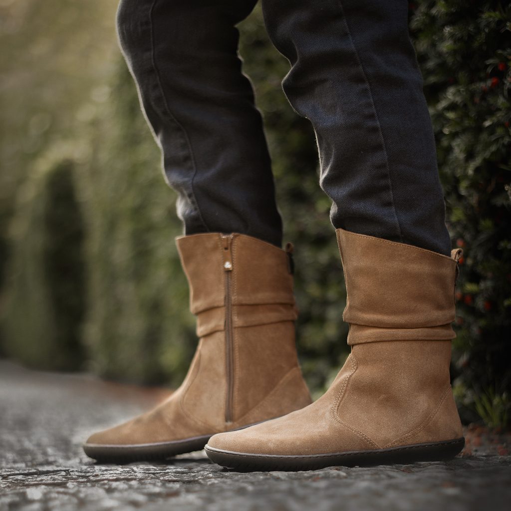 naBOSo – GROUNDIES ODESSA WOMEN Brown – Groundies – Kozačky – Dámské –  Zažijte pohodlí barefoot bot.
