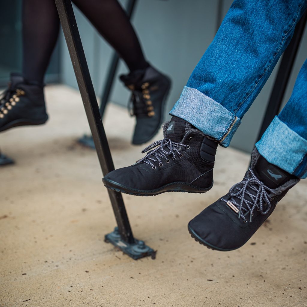 naBOSo – LEGUANO KOSMO Black – leguano – Winter Insulated – Women – Zažijte  pohodlí barefoot bot.