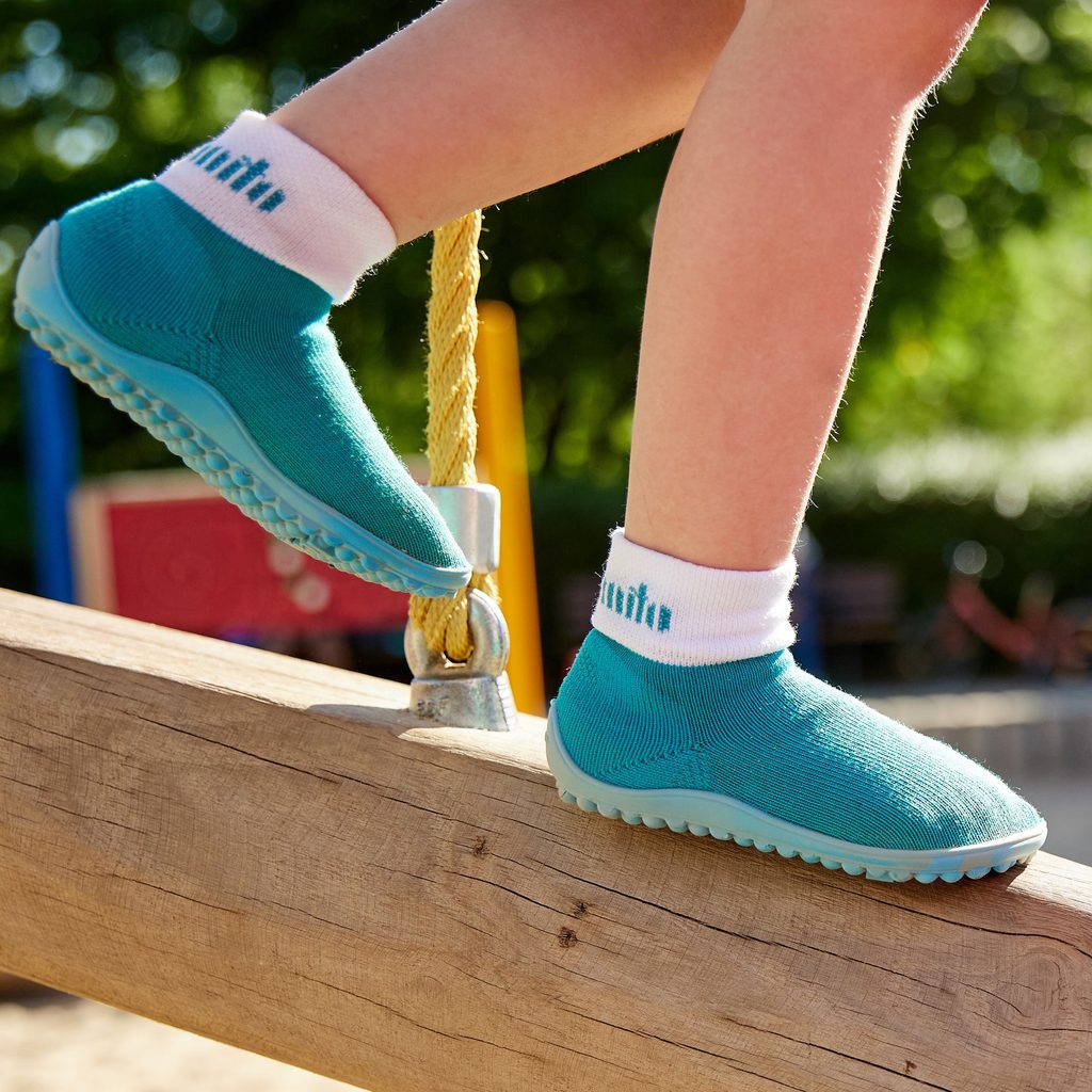 naBOSo – LEGUANITO Turquoise – leguano – Socks Shoes – Children –  Experience the Comfort of Barefoot Shoes