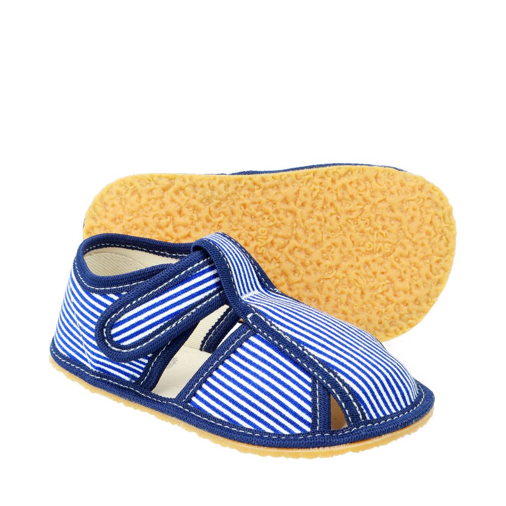 naBOSo – BABY BARE SLIPPERS Sailor – Baby Bare Shoes – Slippers – Children  – Zažijte pohodlí barefoot bot.