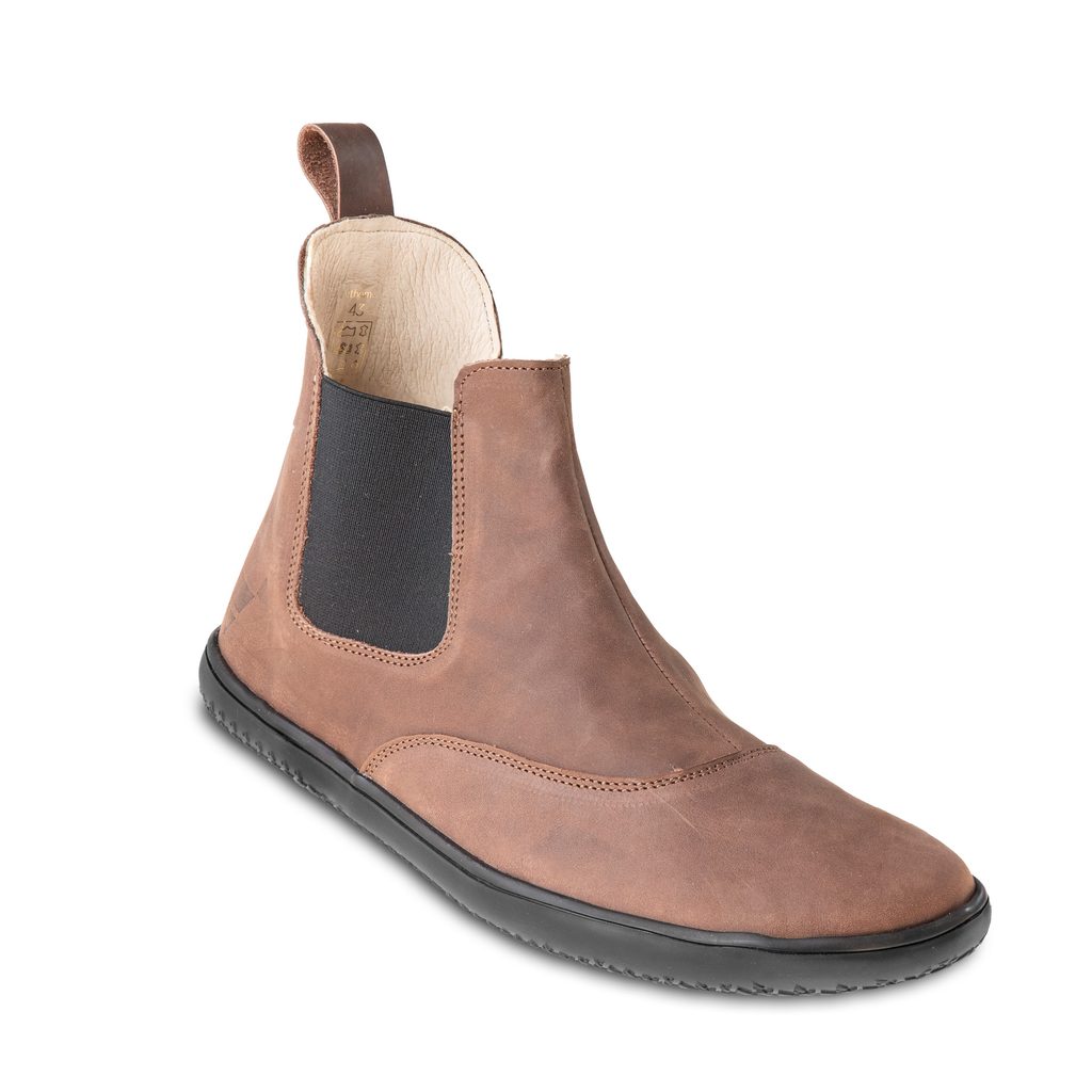 naBOSo - ANGLES FASHION ARTEMIS EV Coffee - Angles Fashion - Chelsea -  Dámské barefoot boty, Barefoot obuv - Síla opravdovosti.