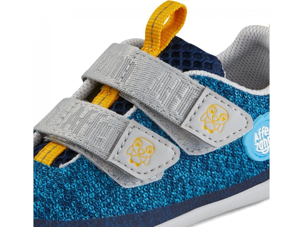naBOSo – AFFENZAHN SNEAKER KNIT HAPPY PENGUIN Blue – AFFENZAHN – Sneakers –  Children – Experience the Comfort of Barefoot Shoes