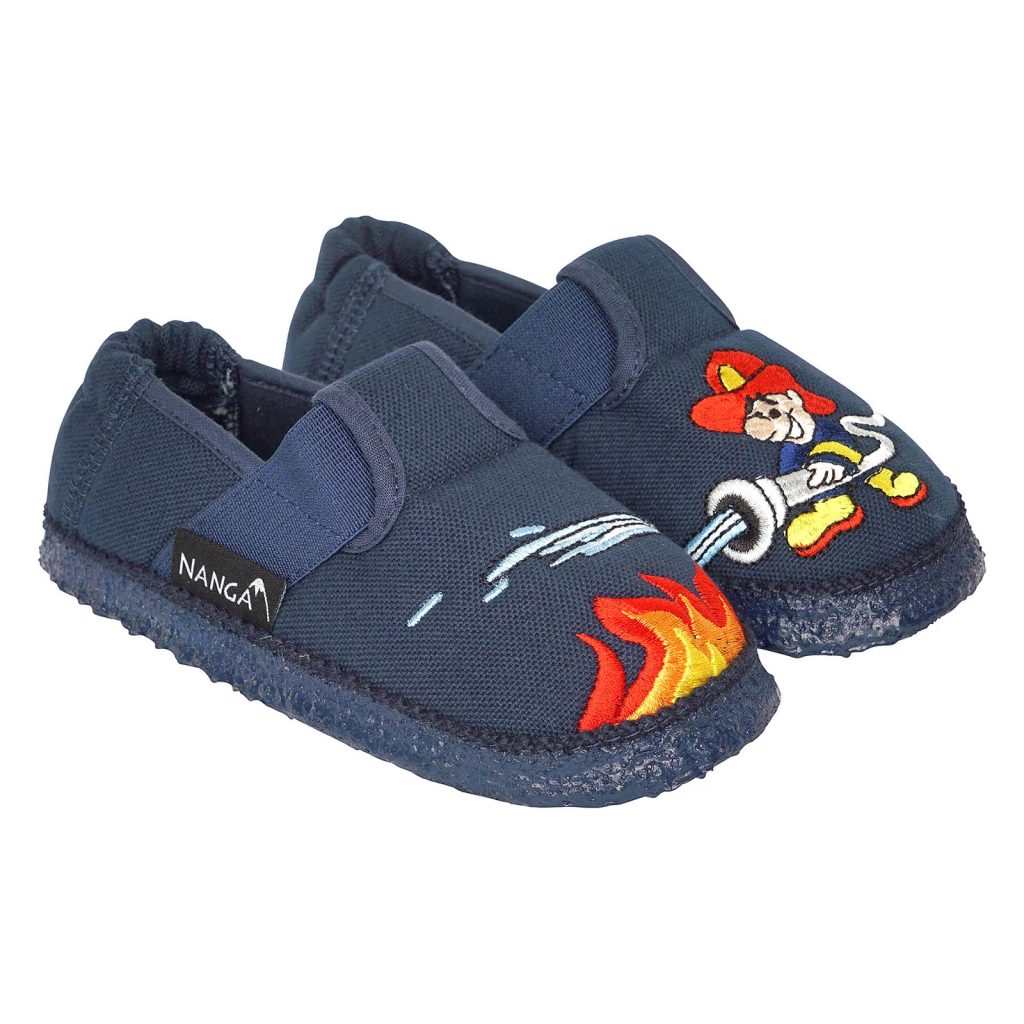 naBOSo – NANGA FIREMAN Dark Blue – NANGA – Slippers – Children – Zažijte  pohodlí barefoot bot.