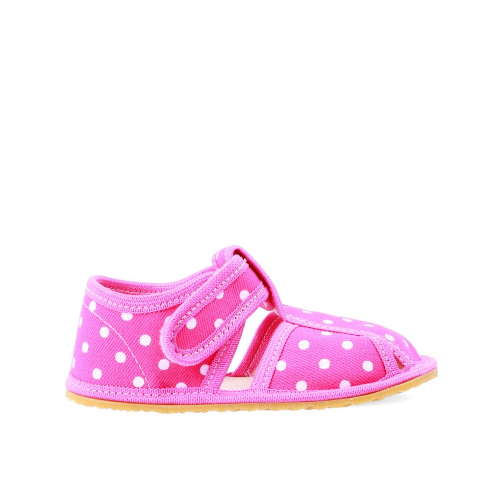 naBOSo – BABY BARE BAČKORY Pink Dot – Baby Bare Shoes – Přezůvky – Dětské –  Zažijte pohodlí barefoot bot.