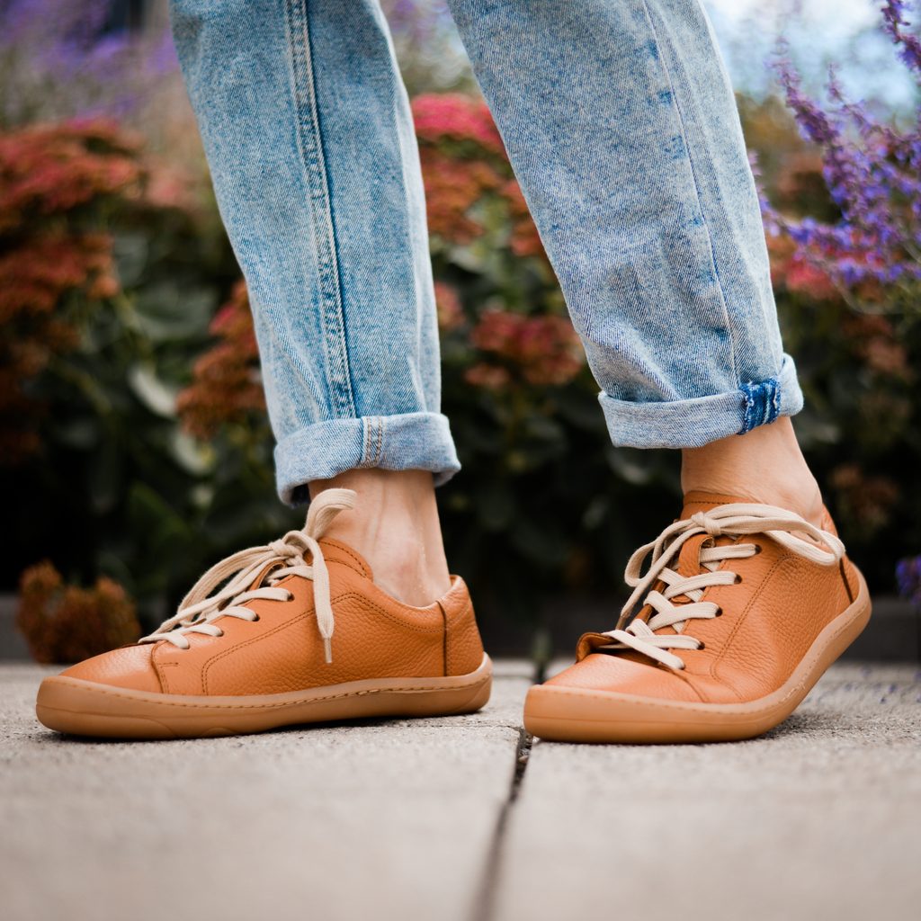 naBOSo – FRODDO SNEAKERS G3130199 LEATHER Cognac – Froddo – Sneakers –  Children – Zažijte pohodlí barefoot bot.