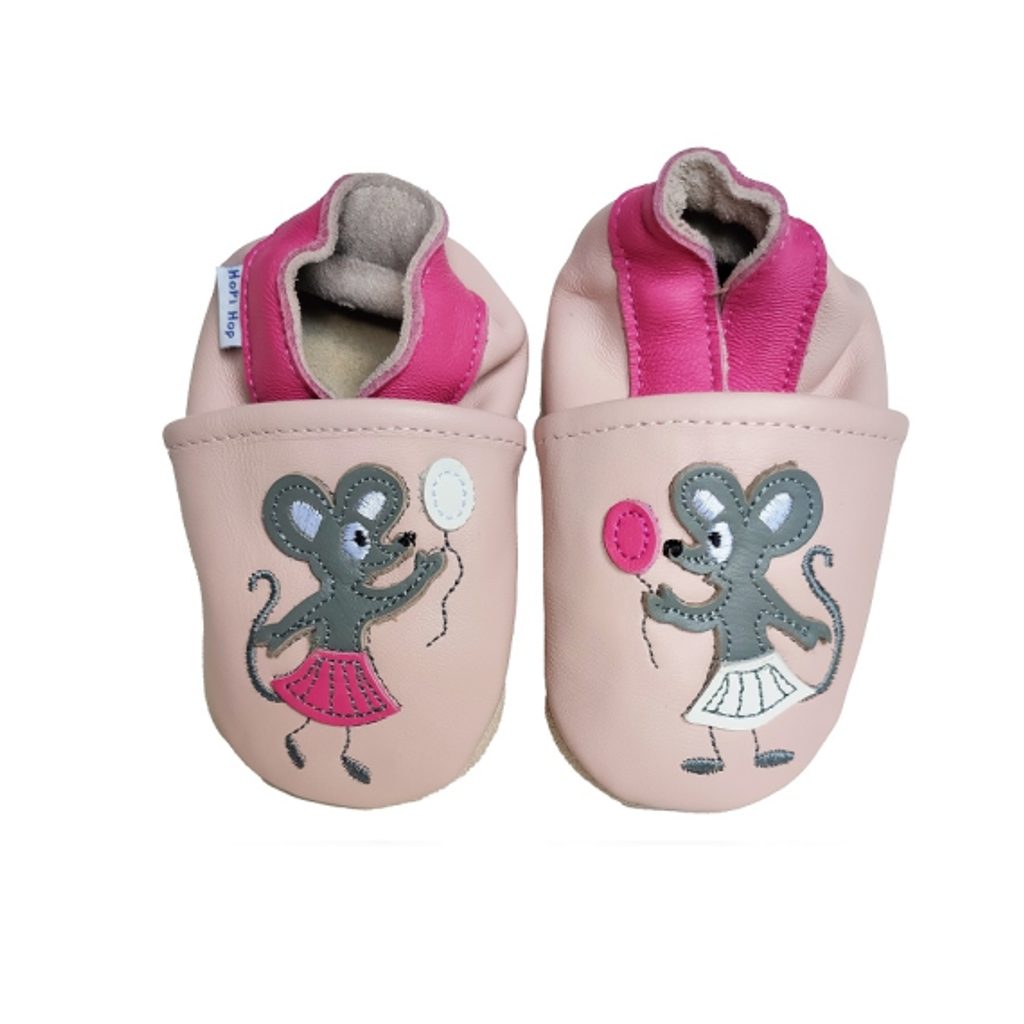 naBOSo – HOPI HOP LEATHER SLIPPERS Mouse – Hopi Hop - Art pro studio –  Pre-Walkers – Children – Zažijte pohodlí barefoot bot.