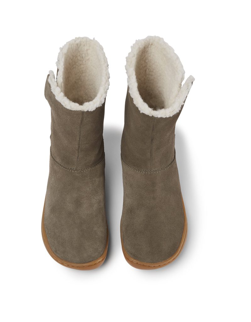 naBOSo – CAMPER PEU RUG ROCKET BOOTS Brown – Camper – Winter insulated  shoes – Children – Zažijte pohodlí barefoot bot.