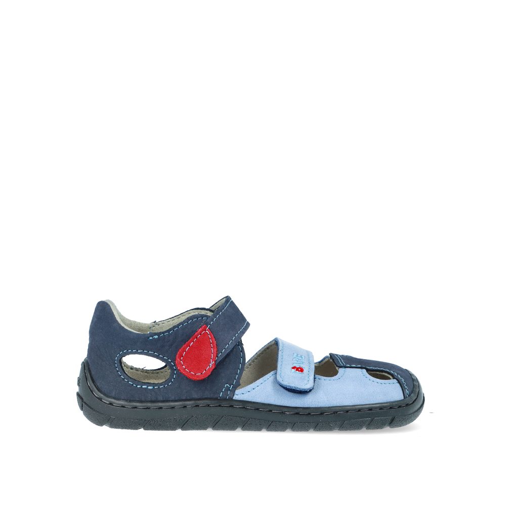 naBOSo – FARE BARE SANDÁLY A Blue Grey | Dětské barefoot sandály – Fare Bare  – Sandály – Dětské – Zažijte pohodlí barefoot bot