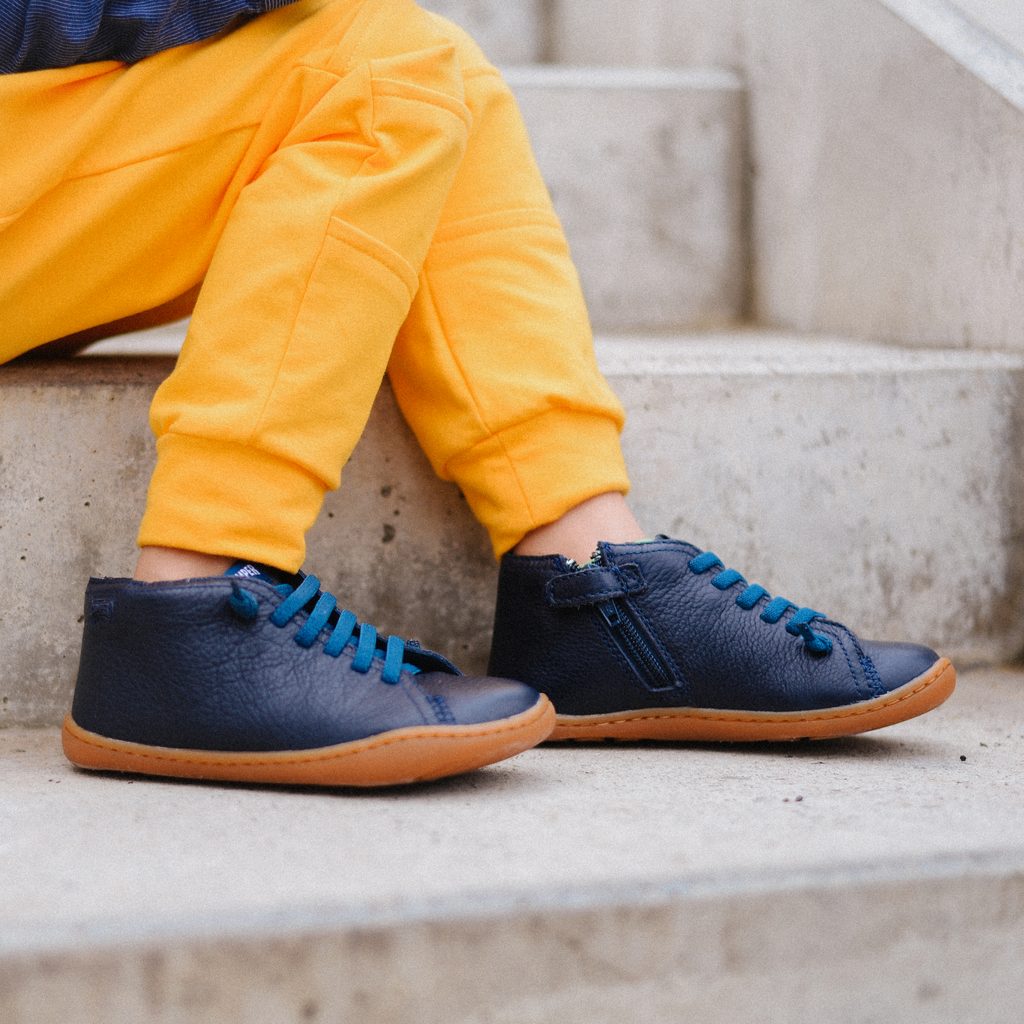 naBOSo – CAMPER PEU ANKLE Blue – Camper – All-year shoes – Children –  Zažijte pohodlí barefoot bot.