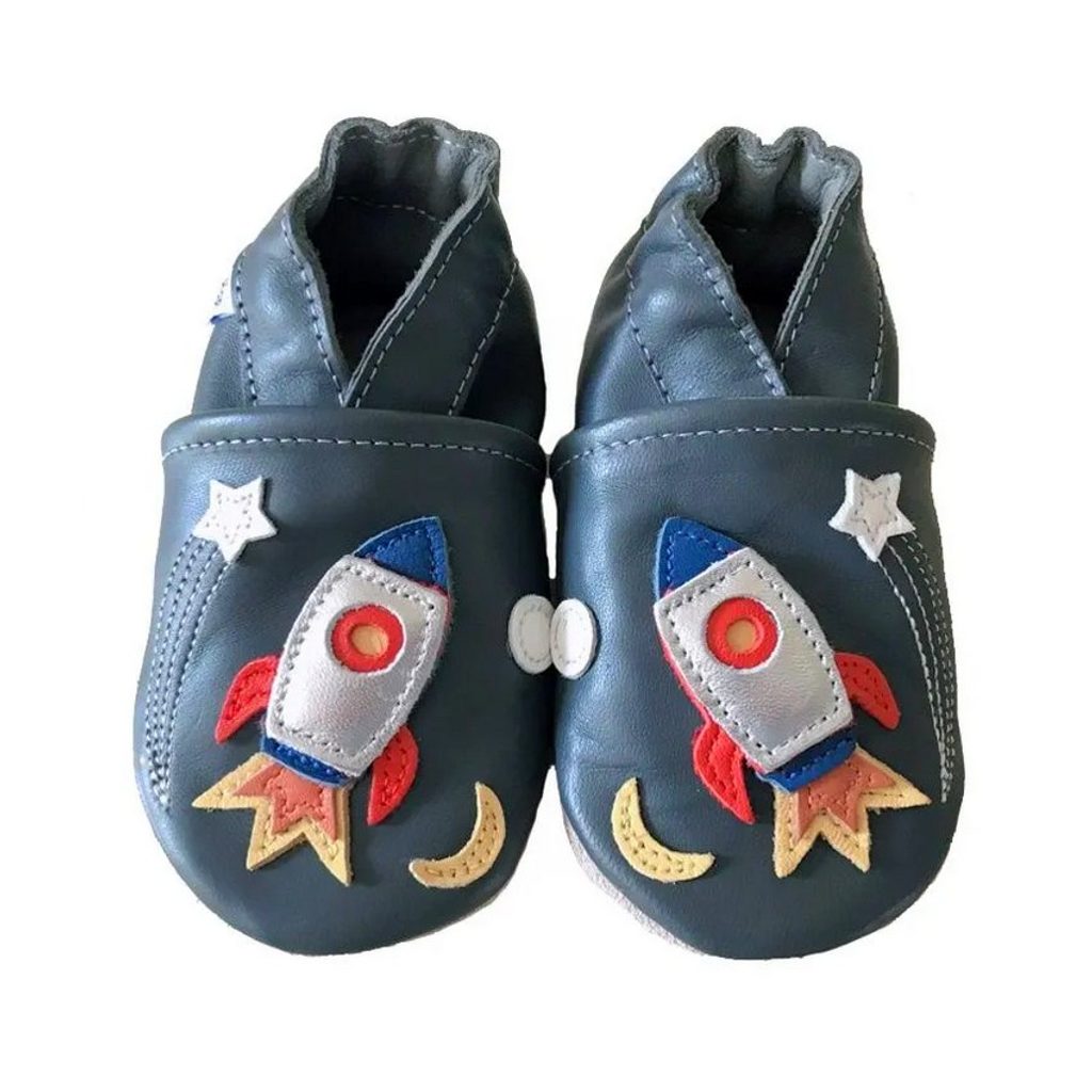 naBOSo – HOPI HOP LEATHER SLIPPERS Rocket – Hopi Hop - Art pro studio –  Capáčky – Children – Zažijte pohodlí barefoot bot.