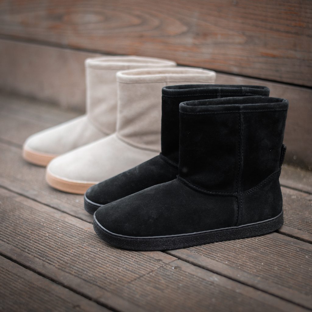 naBOSo – GROUNDIES COZY BOOT WOMEN Black – Groundies – Winter Insulated –  Women – Experience the Comfort of Barefoot Shoes