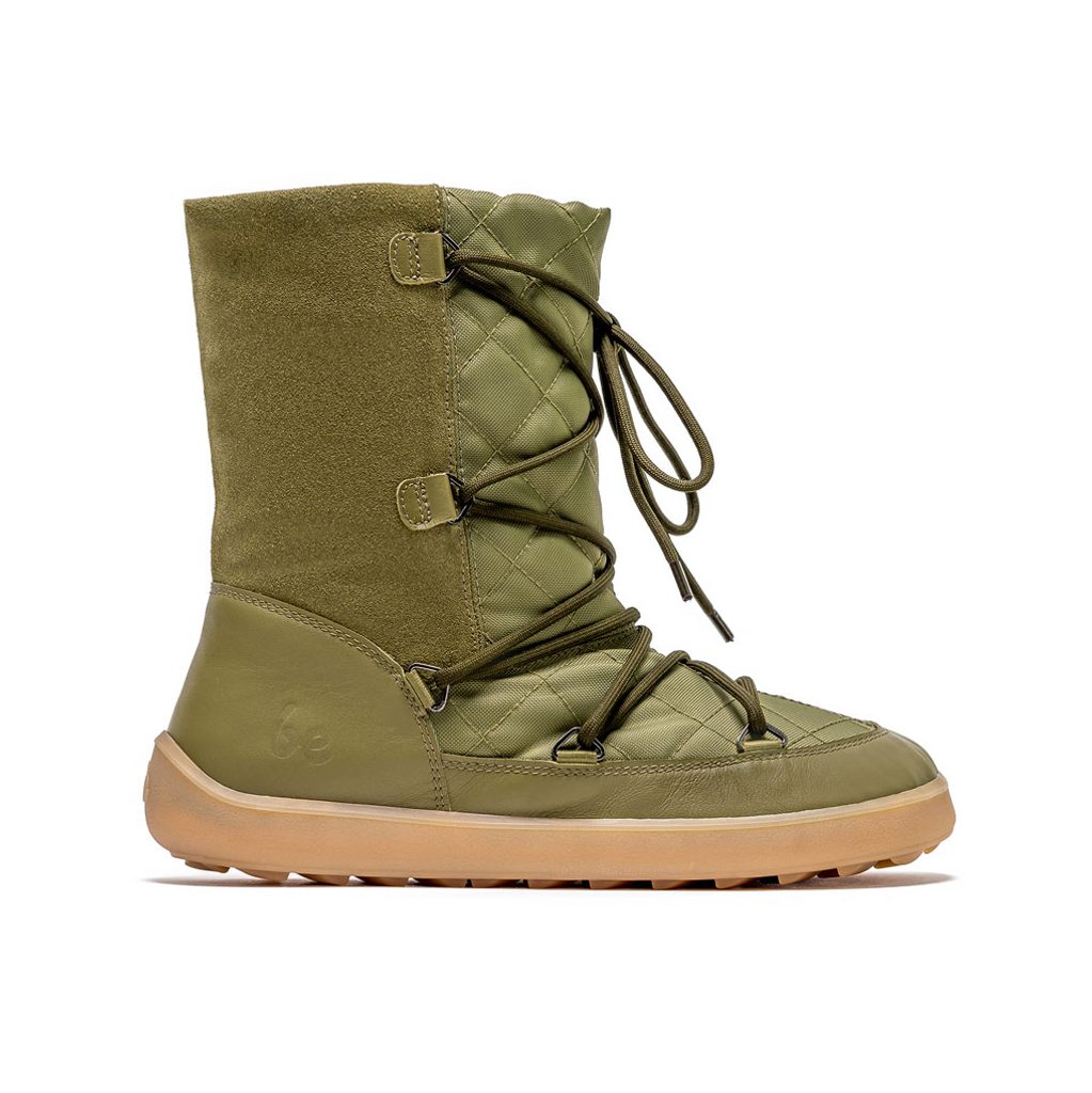 naBOSo – BE LENKA SNOWFOX WOMAN Army Green – BE LENKA – Winter Insulated –  Women – Zažijte pohodlí barefoot bot.