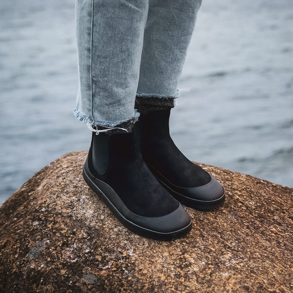 naBOSo – GROUNDIES SIENNA WOMEN Black | Dámské barefoot chelsea boty –  Groundies – Chelsea – Women – Experience the Comfort of Barefoot Shoes