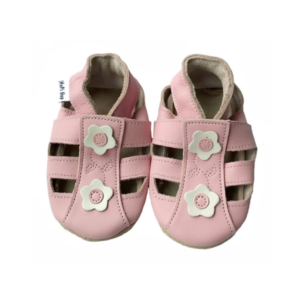 naBOSo – HOPI HOP LEATHER SLIPPERS SANDALS Pink – Hopi Hop - Art pro studio  – Sandals – Children – Zažijte pohodlí barefoot bot.