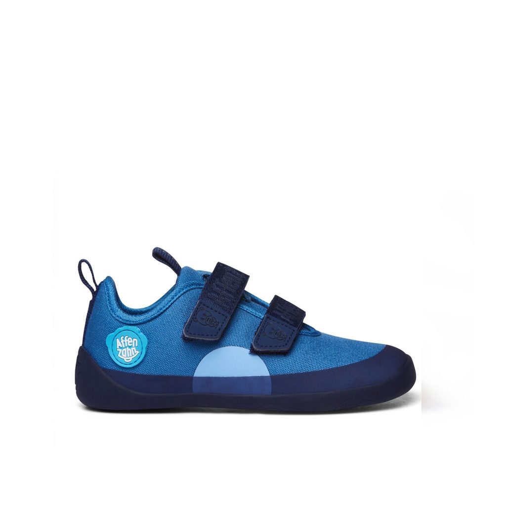 naBOSo – AFFENZAHN COTTON SNEAKER BEAR Blue – AFFENZAHN – Sneakers –  Children – Zažijte pohodlí barefoot bot.
