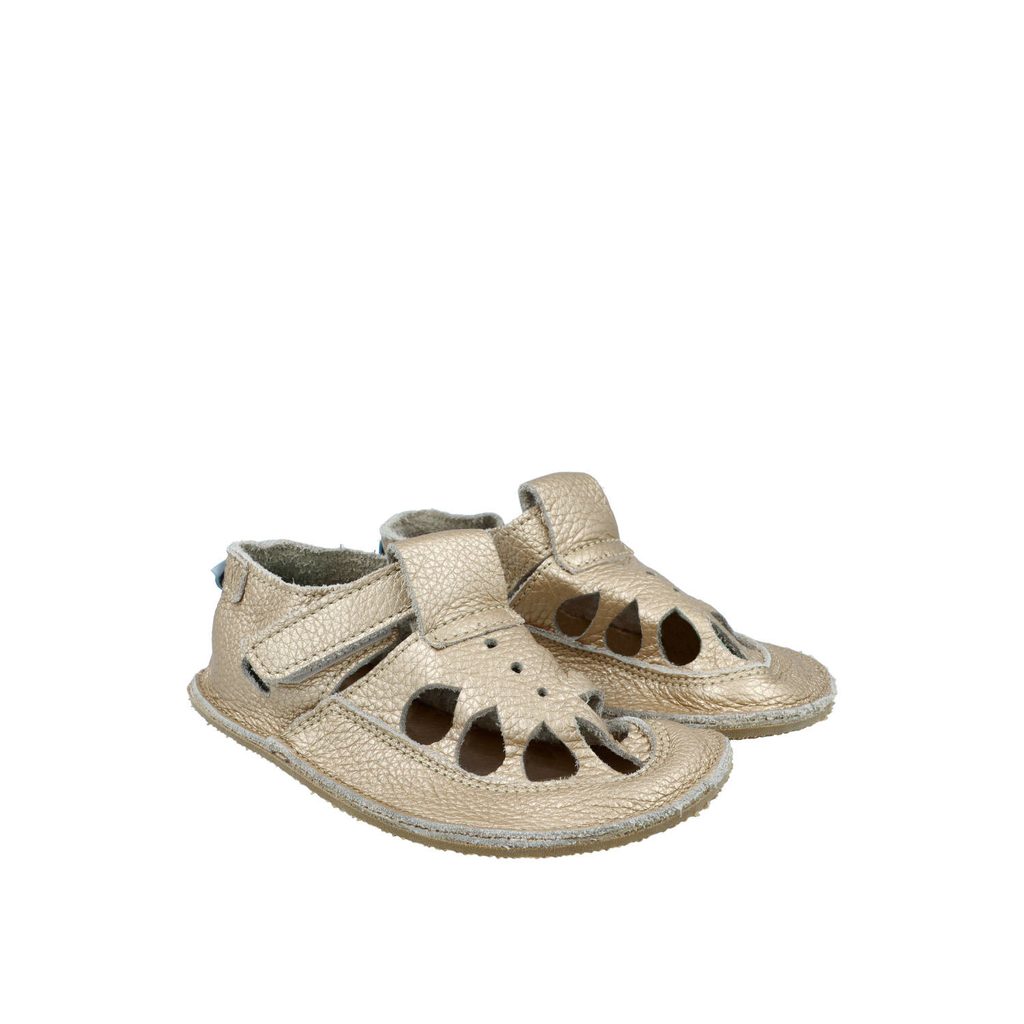 naBOSo – BABY BARE SANDÁLKY/BAČKORY TOP STITCH Gold – Baby Bare Shoes –  Sandály – Dětské – Zažijte pohodlí barefoot bot.