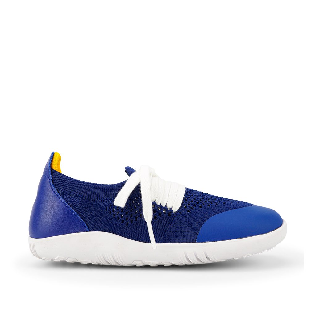naBOSo – BOBUX PLAY KNIT Blueberry Yellow K+ – Bobux – Sneakers – Children  – Zažijte pohodlí barefoot bot.
