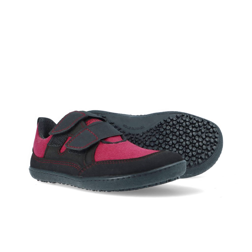 naBOSo – SOLE RUNNER PUCK 2 Red/Black – Sole Runner – Sneakers – Children –  Zažijte pohodlí barefoot bot.